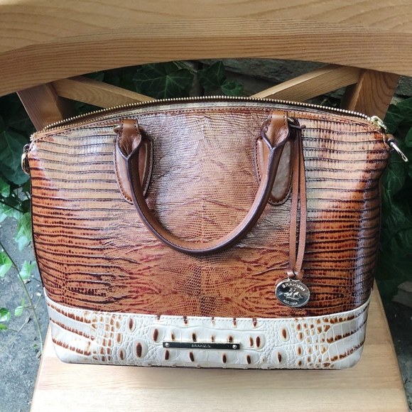 Brahmin Handbags - Brahmin Medium Duxbury Embossed Leather Satchel